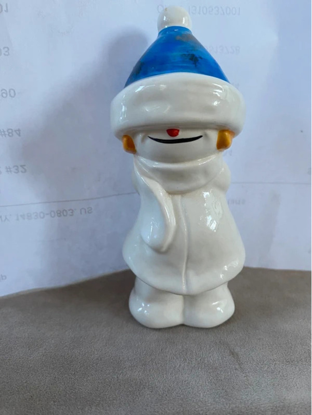 Vintage Goebel W. Germany Whoosit Snow Girl Ski Hat Figurine
